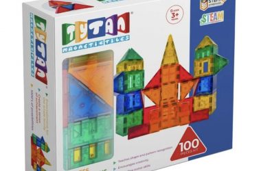 100pc Magnetic Tiles with Storage Bag only $34.97 (Reg. $65)!